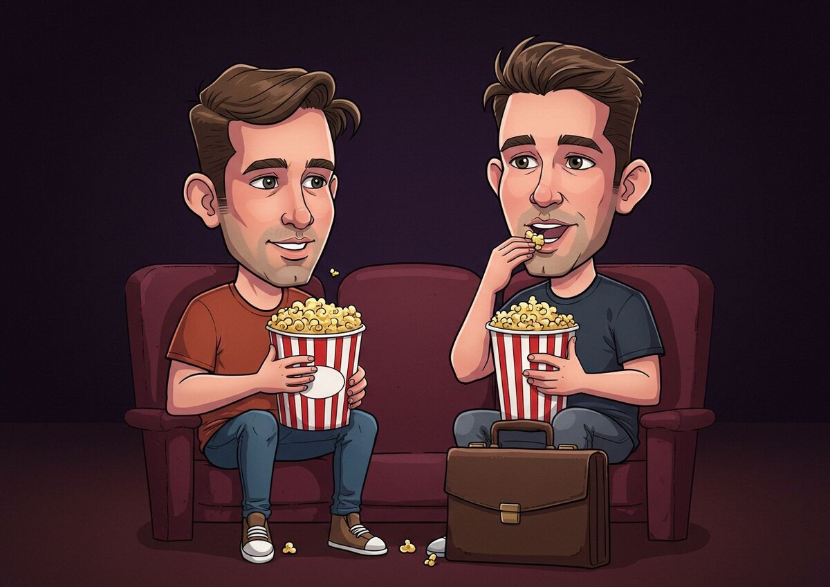 Дружба - вне работы! Рисунок автора