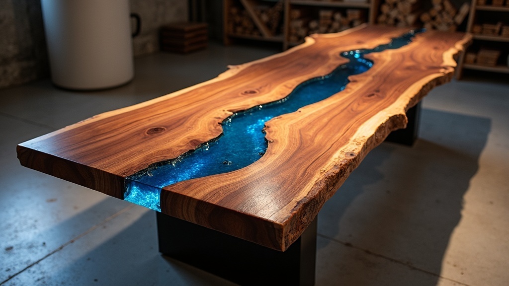    Как выбрать освещение для столов из дерева и эпоксидной смолы? Узнайте идеи для акцентирования текстуры дерева и создания уникальной атмосферы! admin