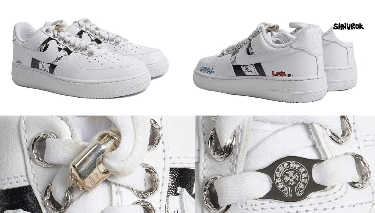 Chrome Hearts Nike Air Force 1 выставлялись за 6000$ в 2022 году