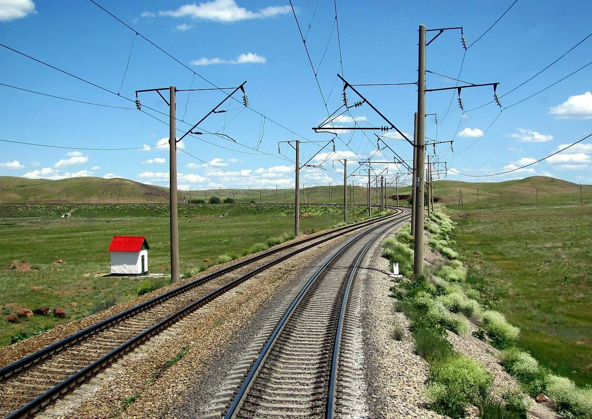 Казахстанская железная дорога. Фото: railgallery.ru