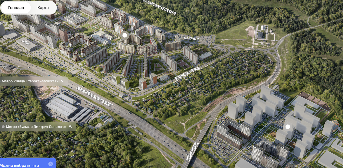 Генплан с сайта пик, дома где мы были находятся наверху со сдачей 2025\внизу 2028