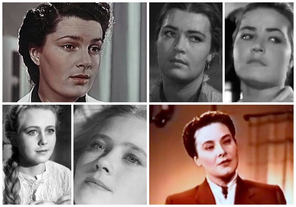 фотоколлаж - Назовите советскую актрису по её первым и знаковым ролям. Тест