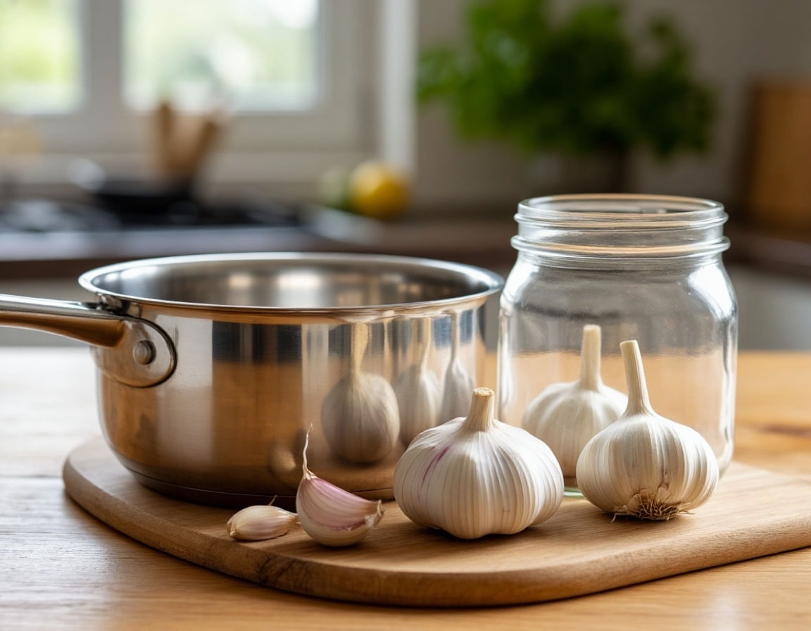 Чеснок для приготовления лекарственной ингаляции на пару