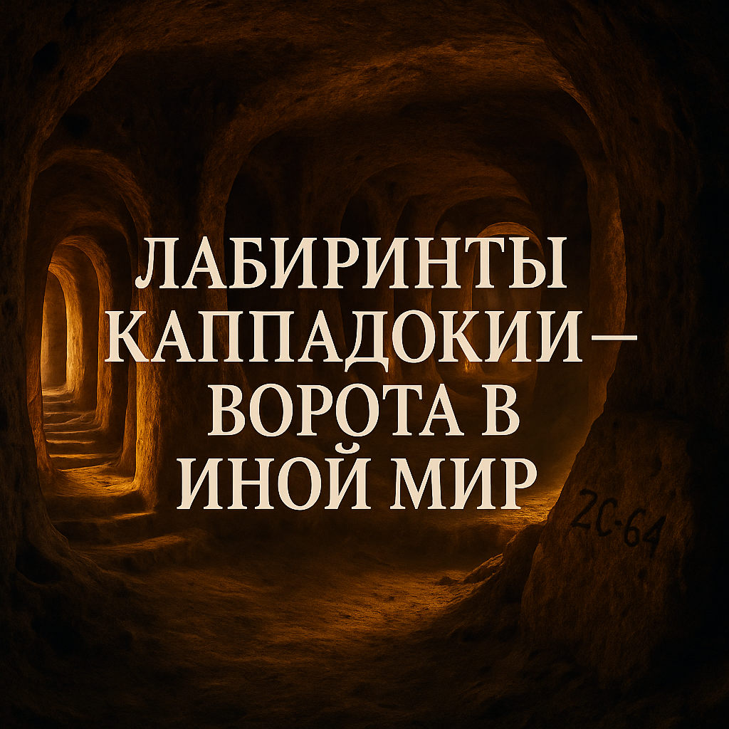 📍 Турецкие города под землёй, в которых можно было спрятать целую цивилизацию