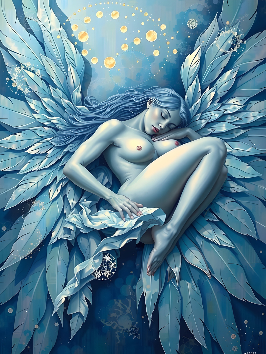 Неземная. Иллюстрация создана с помощью нейросети Flux Schnell и программы Photoshop.