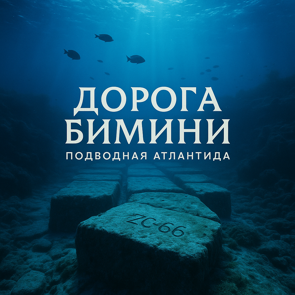 📍 Подводная «дорога» у Багамских островов, которую одни считают природным феноменом, а другие — следом Атлантиды