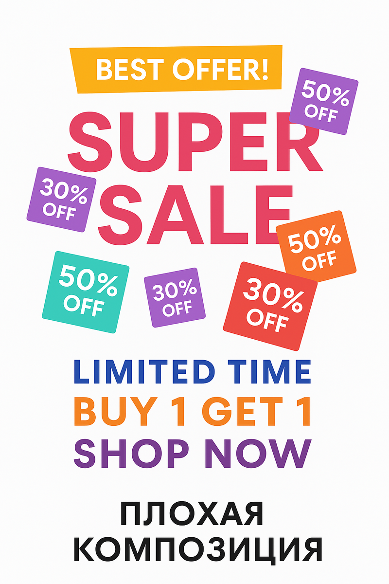 Плохая композиция.