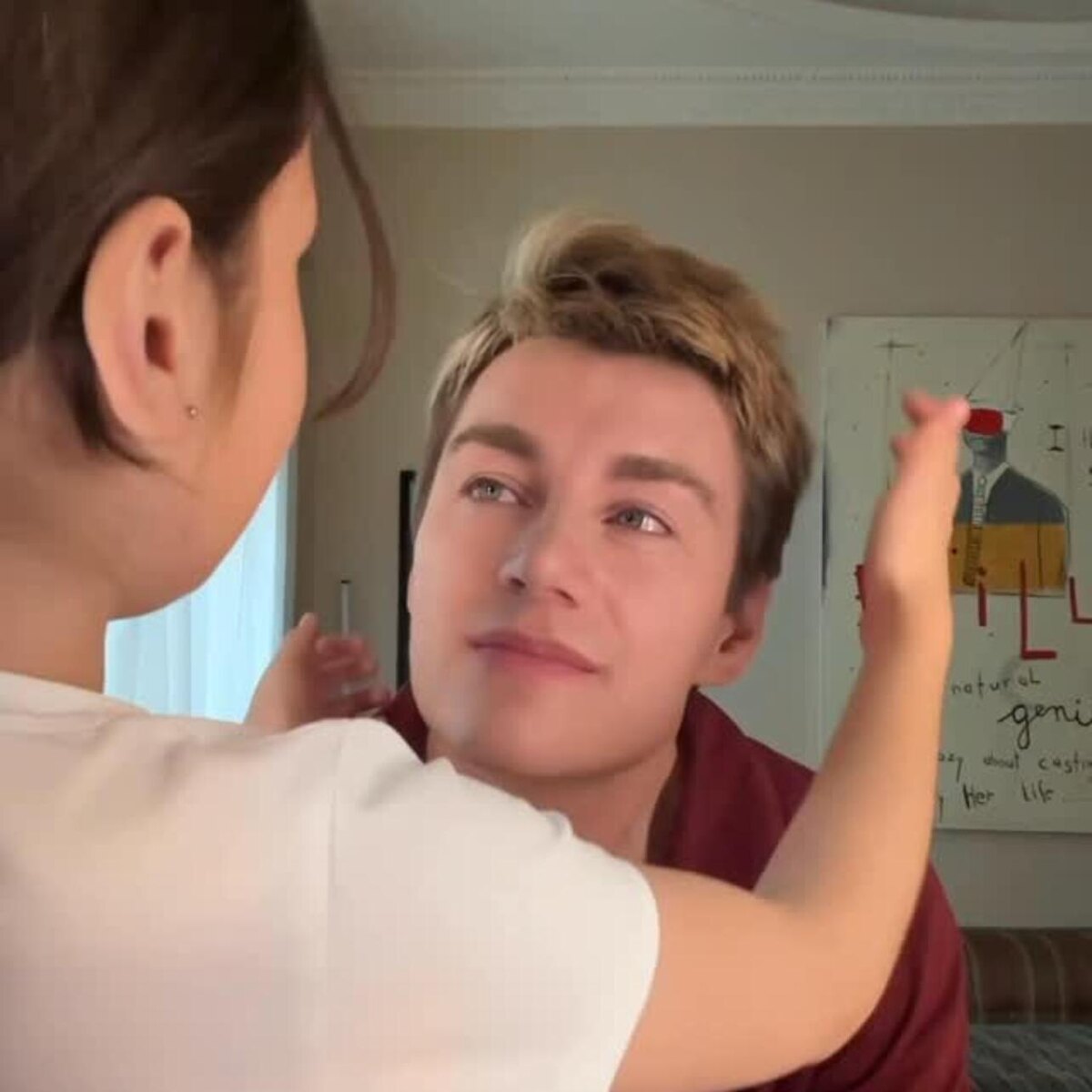    Алексей Воробьев со своей падчерицей Социальные сети