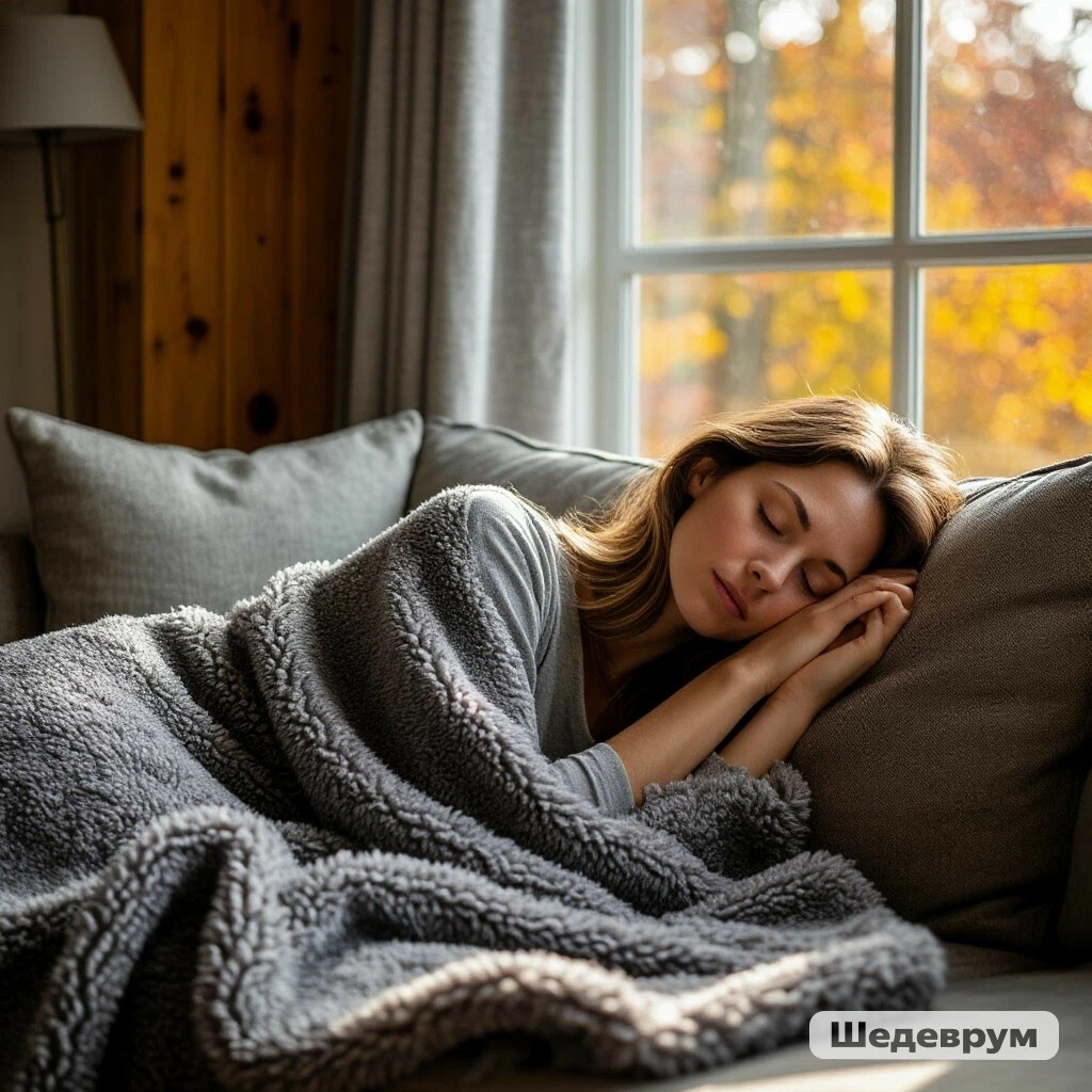 Солнечное осеннее утро по версии нейросети Шедеврум. Сгенерировано по запросу автора.