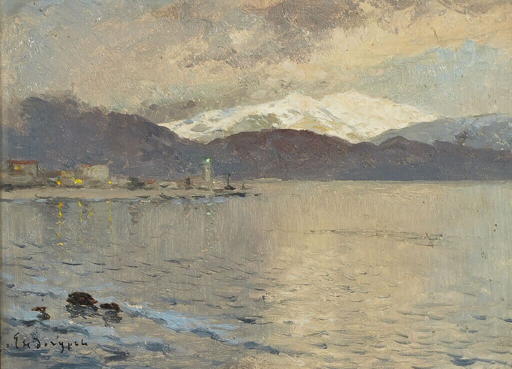 Пейзаж. Морской залив. 1892–1893 Третьяковская галерея 