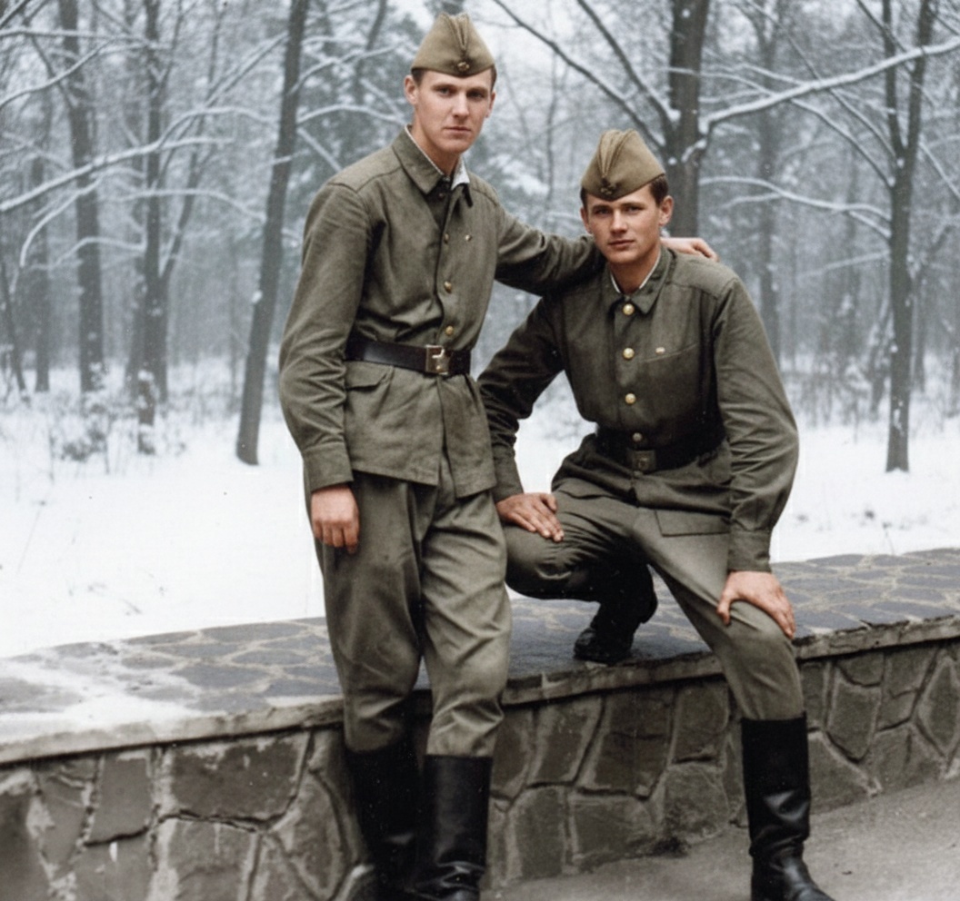 Фото 1990-года со службы в Омске. Из фотоальбома автора.