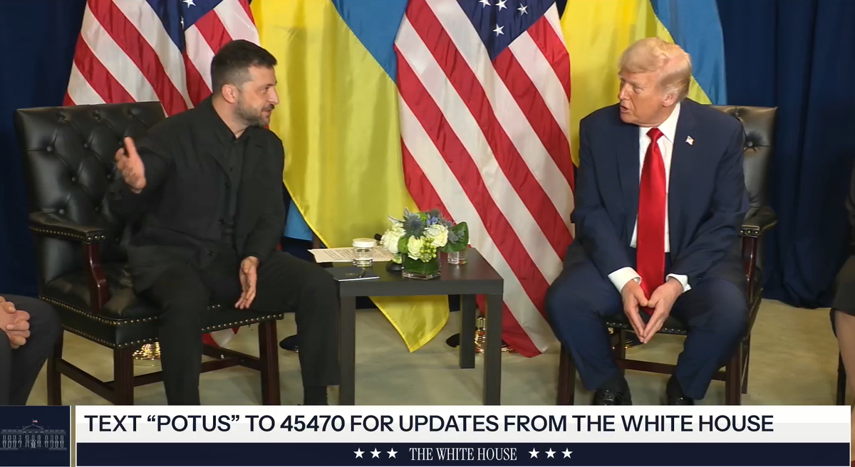 Брифинг Зеленского и Трампа на полях ООН