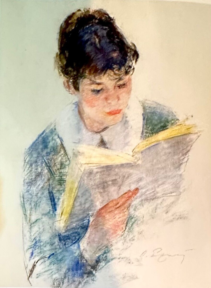 Олег Еремеев. «Читающая книгу». 1960