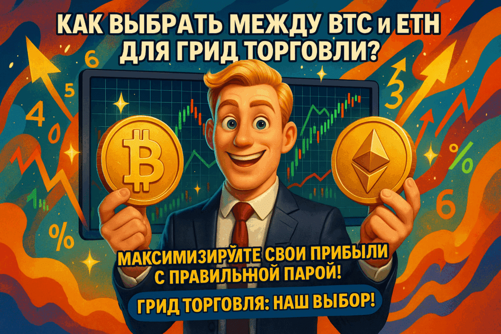    Как выбрать между BTC и ETH для грид торговли: максимизируйте свои прибыли с правильной парой!