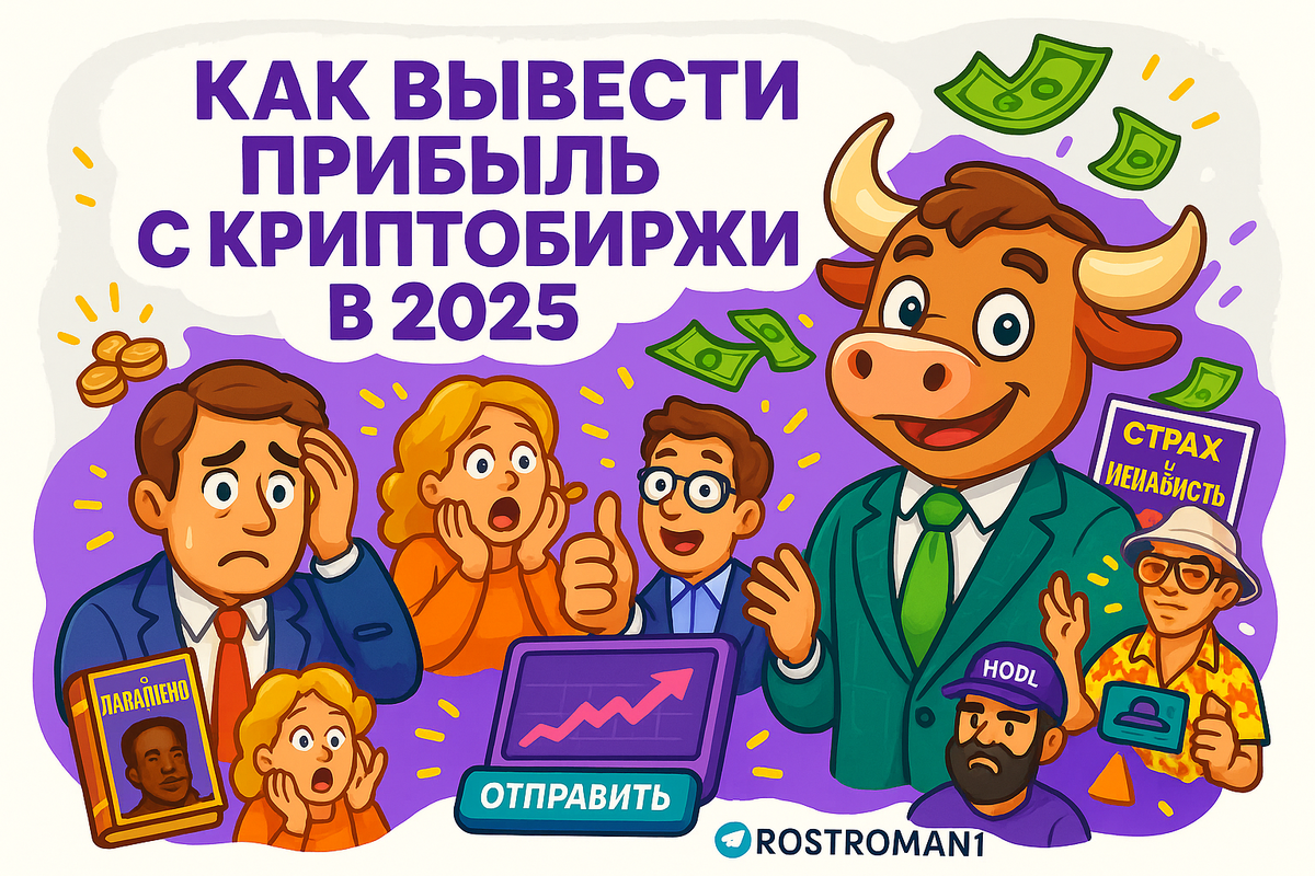    Вывод прибыли с криптобиржи в 2025: 7 ловушек, на которых теряют всё даже опытные трейдеры РоСТ | Роман о Системном Трейдинге