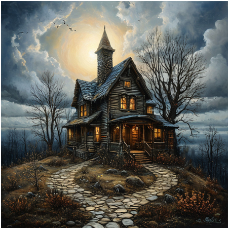 Сгенерировано ИИ- приют- дом- для ушедшей Души.