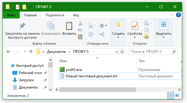 Рис. 1. В папке с интерпретатором нужно создать текстовый файл.