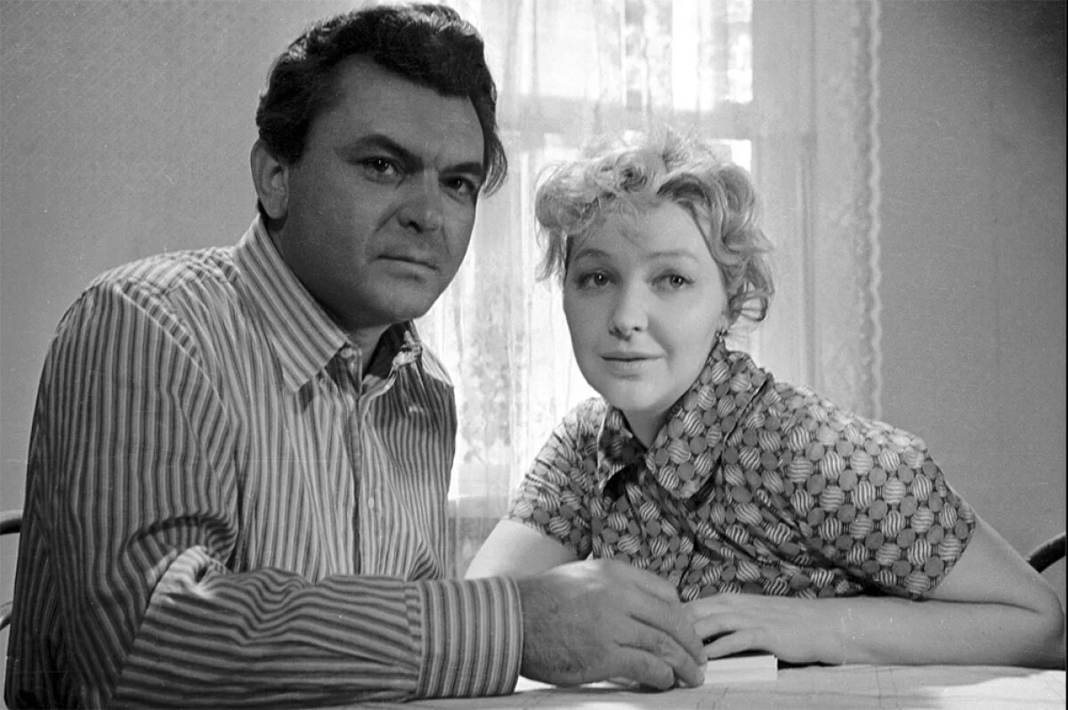    Сергей Бондарчук и Ирина Скобцева на съемках фильма «Сережа», 1960 г.