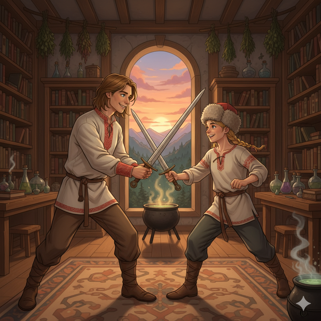 Изображение сгенерировано ИИ. К сожалению, нейросеть только обещает улучшать рисунки, а на деле у неё не укладывается в нейроголове, как можно убрать под малахай косы.