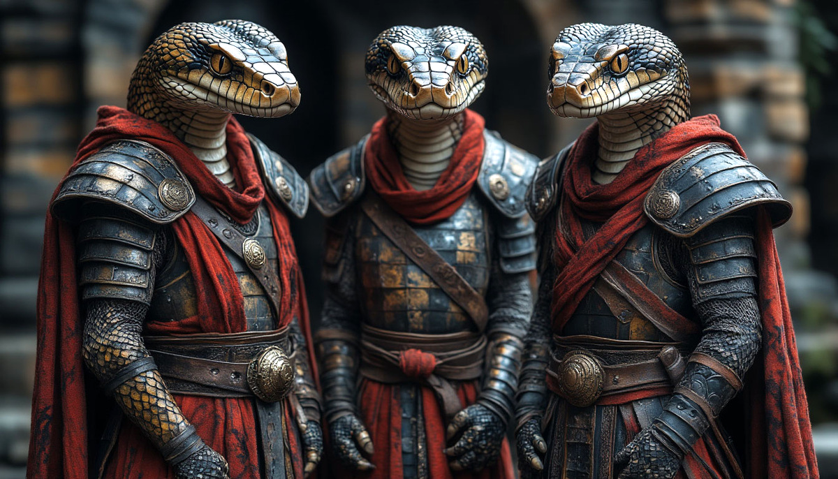 Рептильные воины.