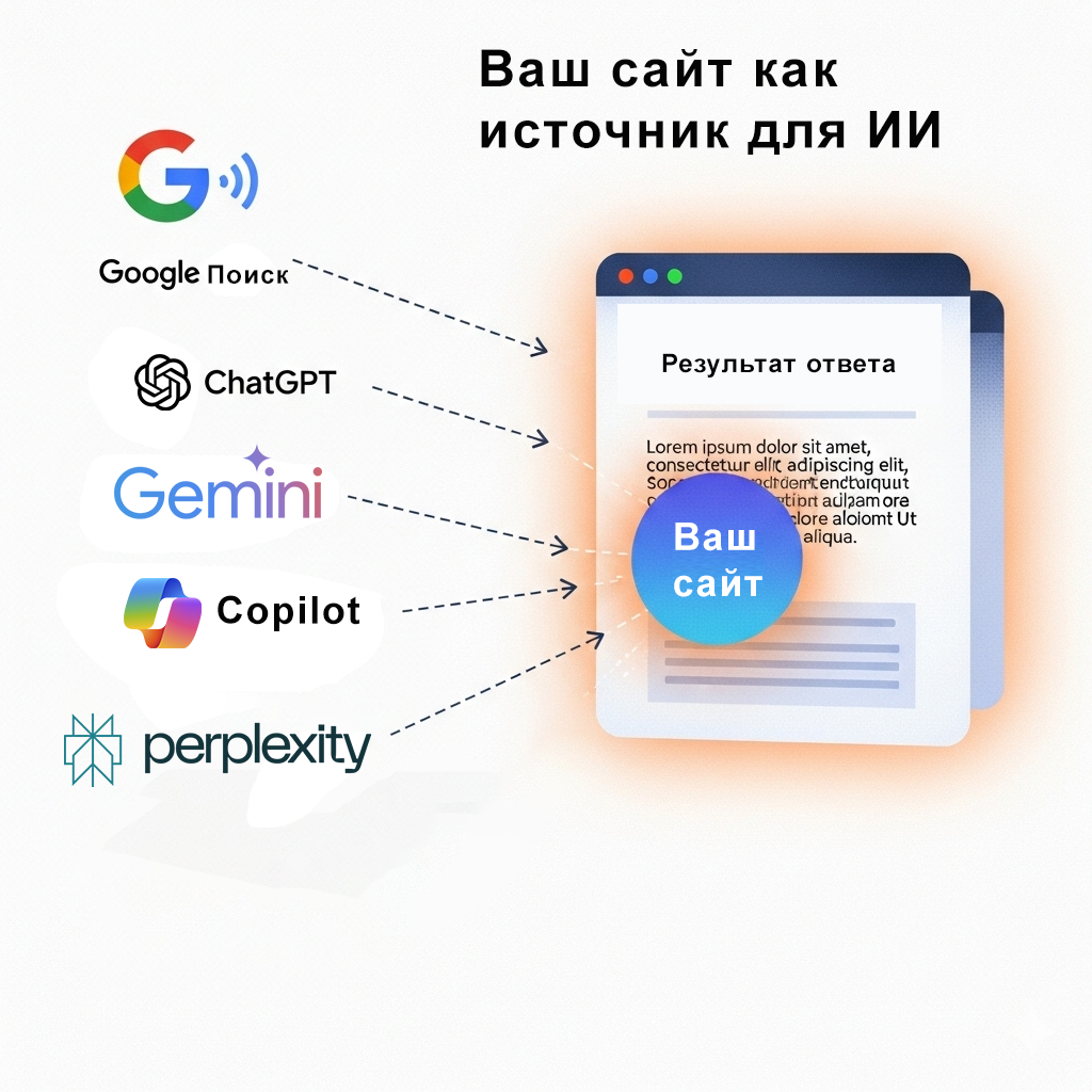 Ваша компания(сайт) как источник данных для ИИ