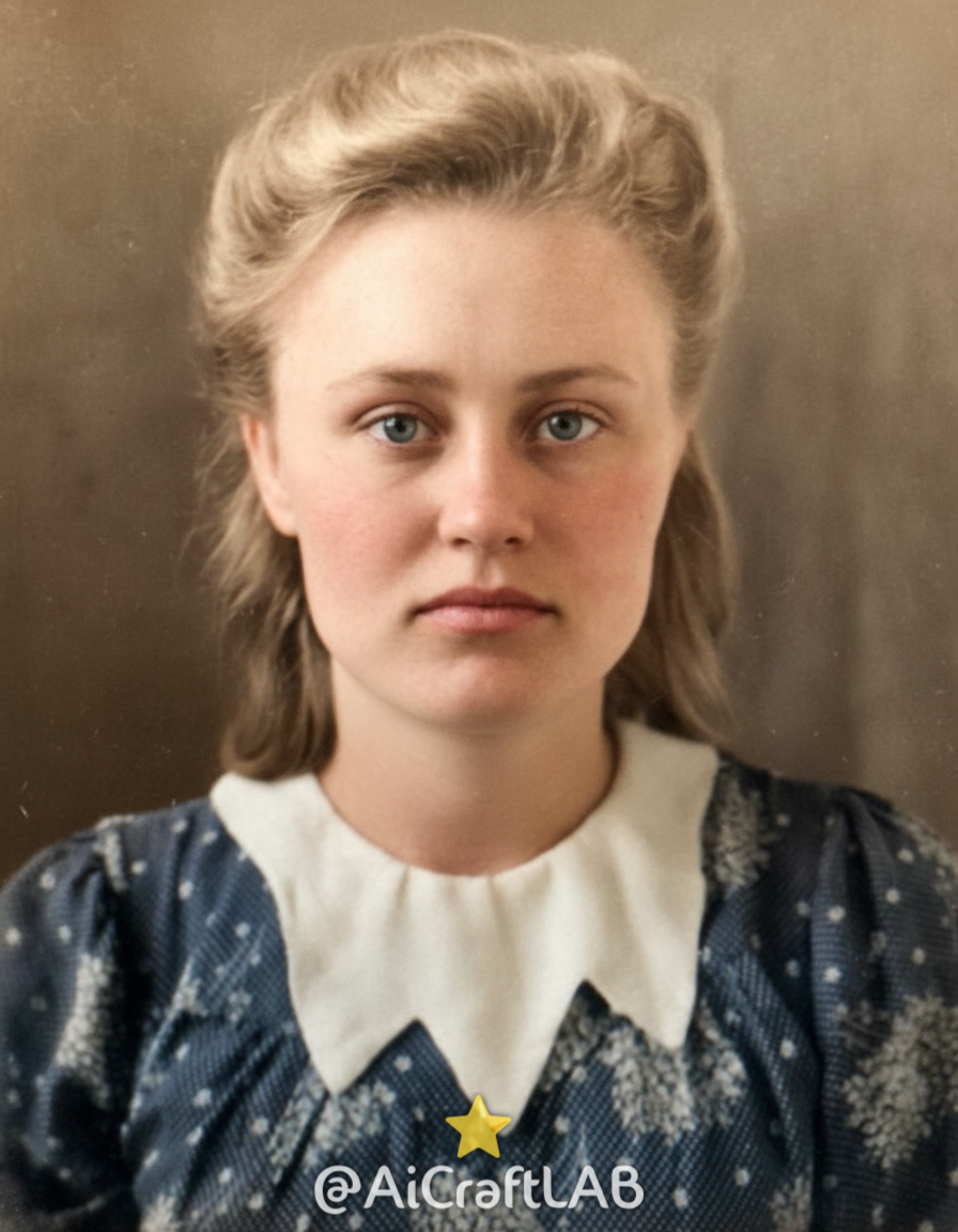 Восстановленная старая фотография - нейросеть Gemini Nano Banana - генерация №1