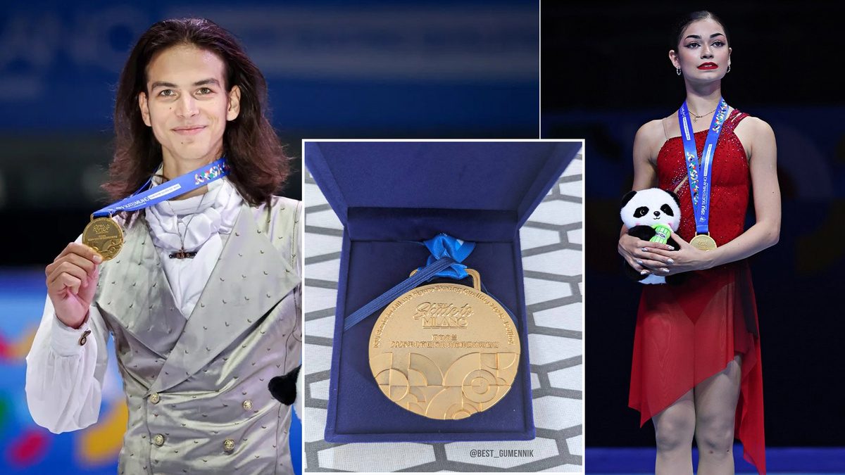 Петр Гуменник, Аделия Петросян и медаль