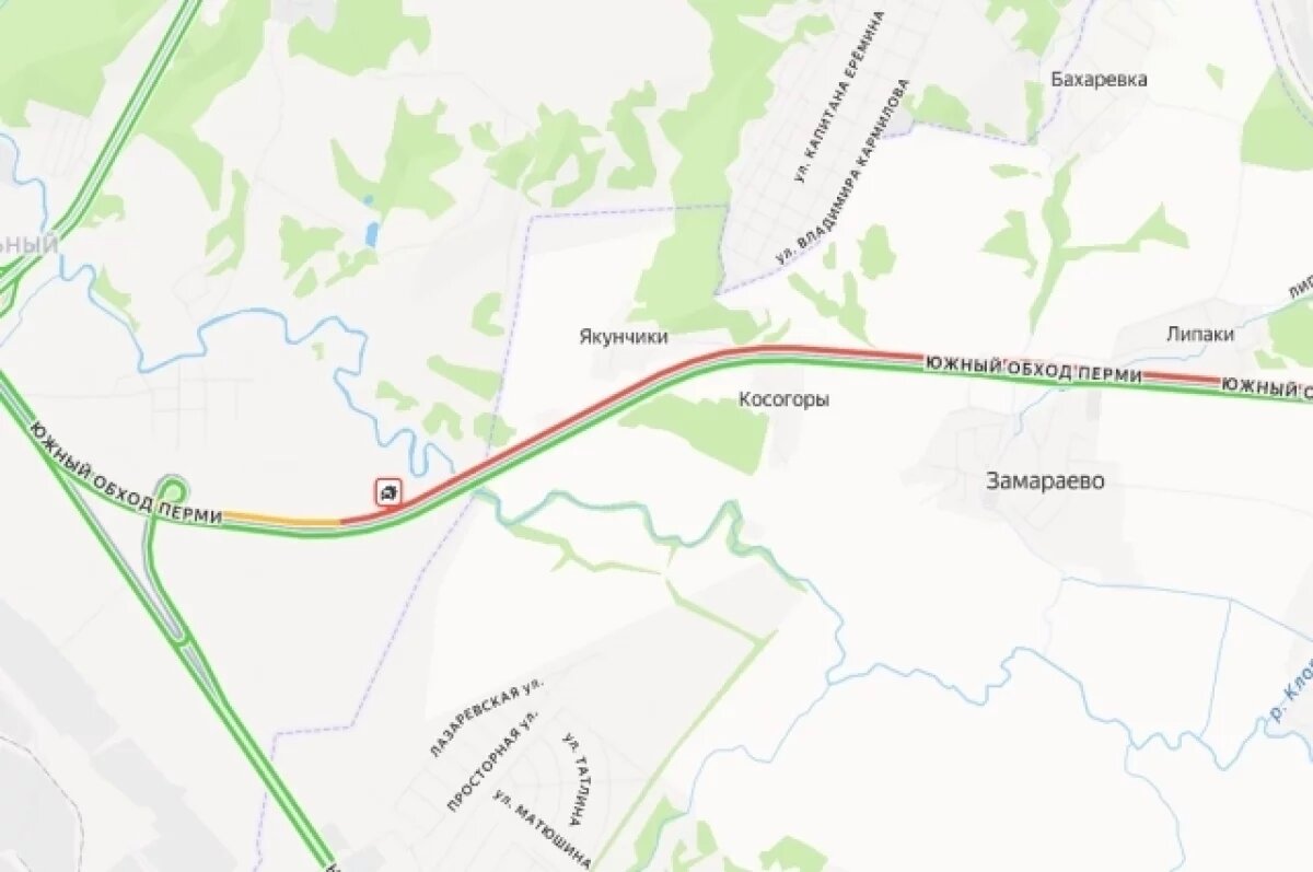    Очевидцы сообщают о жёстком ДТП на Южном обходе Перми