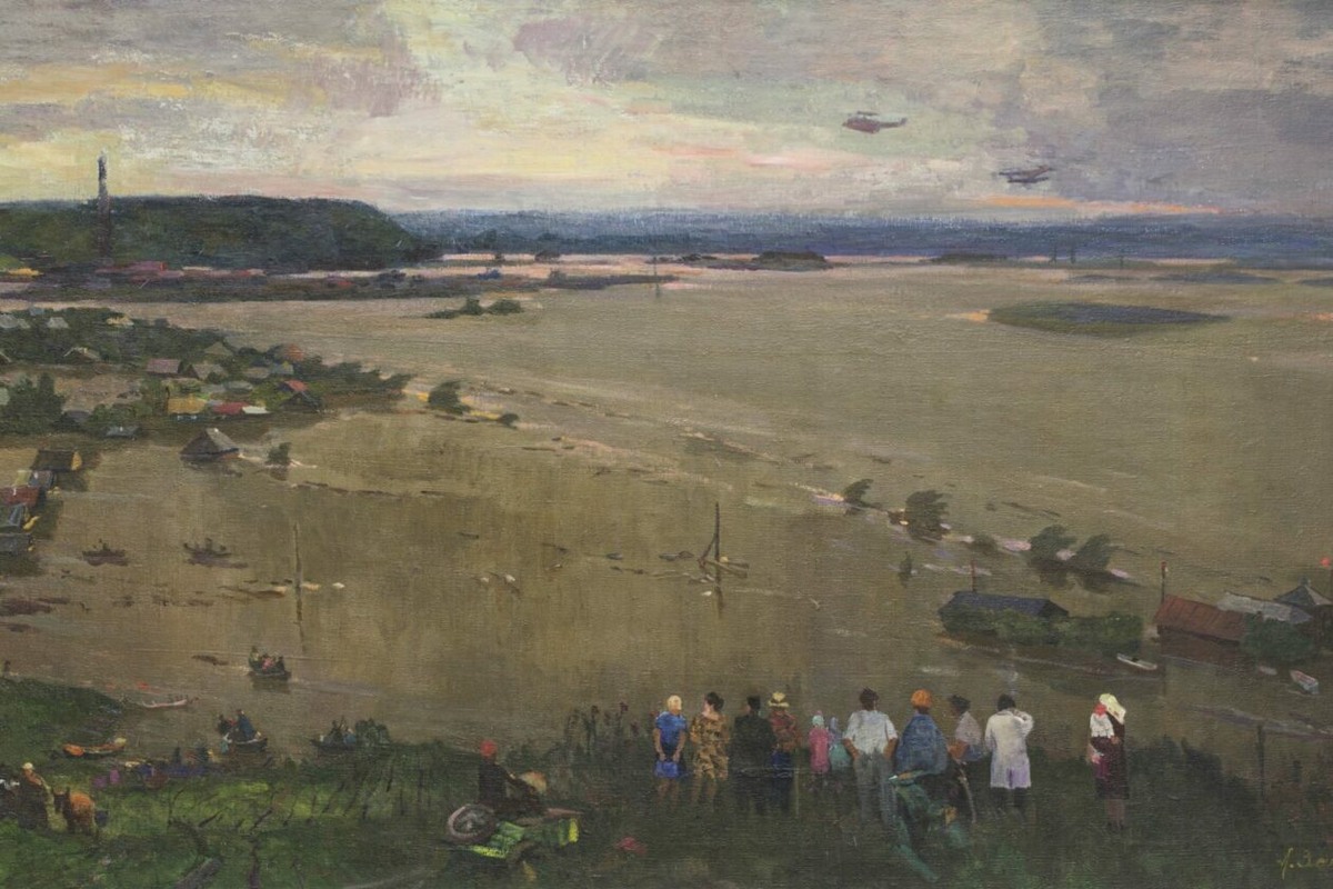 Анвар Закиров. «Наводнение. Река Иркут»
Картина из фондов Иркутского художественного музея