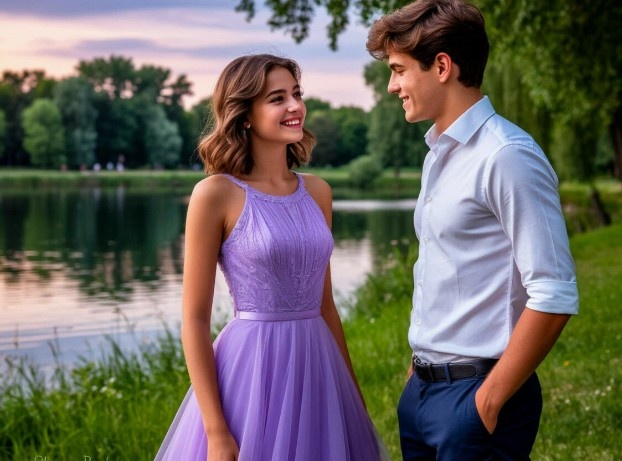 Выпускной вечер и первое свидание у пруда 💫 Романтика