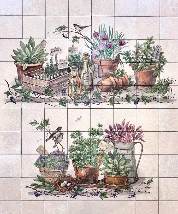 Два отдельных панно для одной кухни