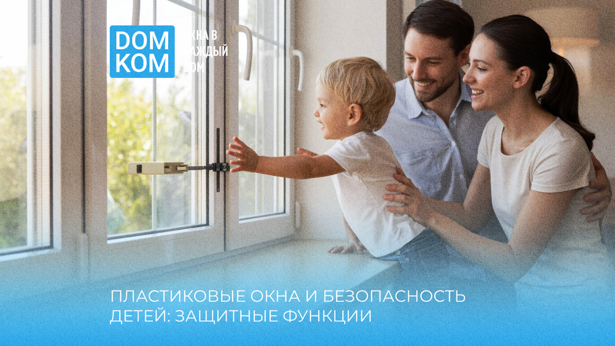 Пластиковые окна и безопасность детей: защитные функции