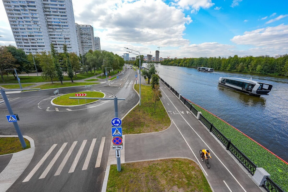    На юге столицы открыли новый прогулочный маршрут вдоль Москвы -реки