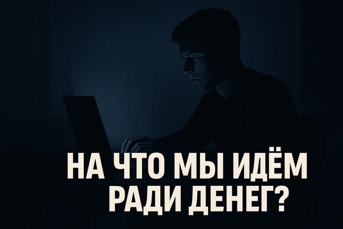 Деньги любой ценой - это не нормально! 