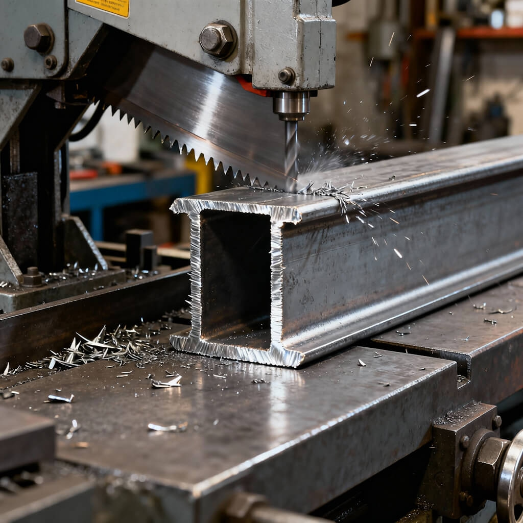 Резка на ленточнопилом станке