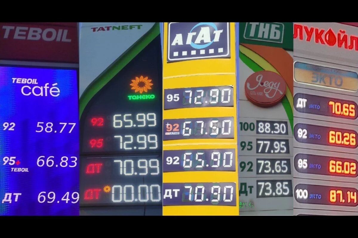    На тульских АЗС наблюдается большой разброс цен на бензин