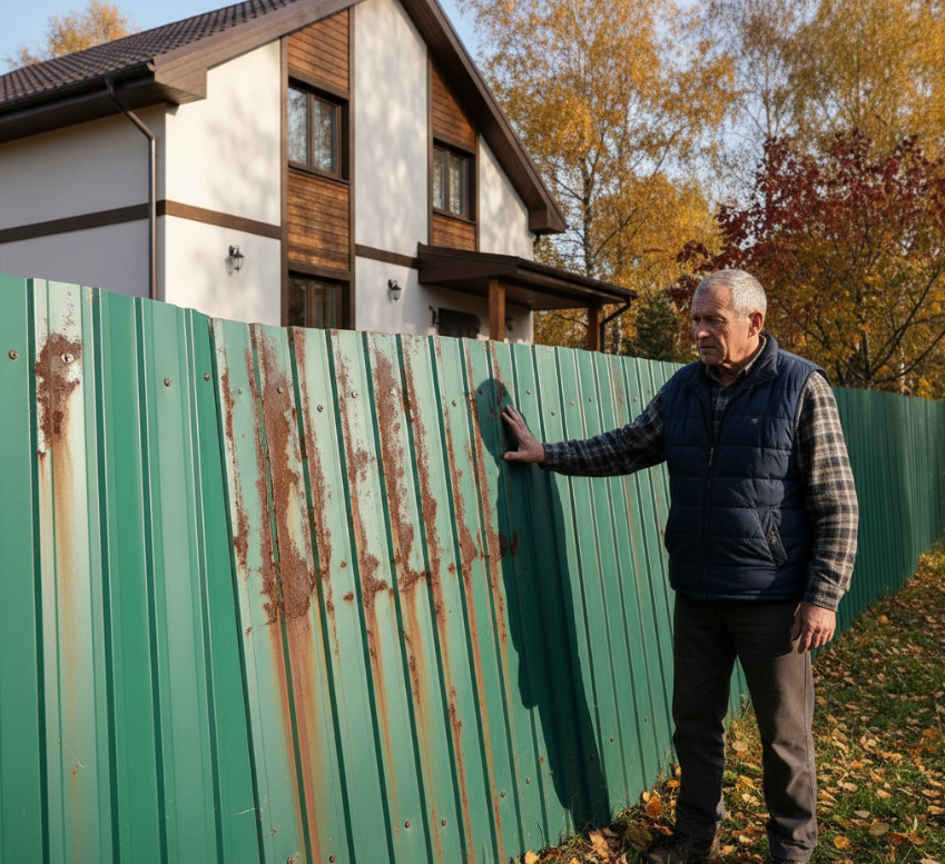 Старый забор портит внешний вид дома
