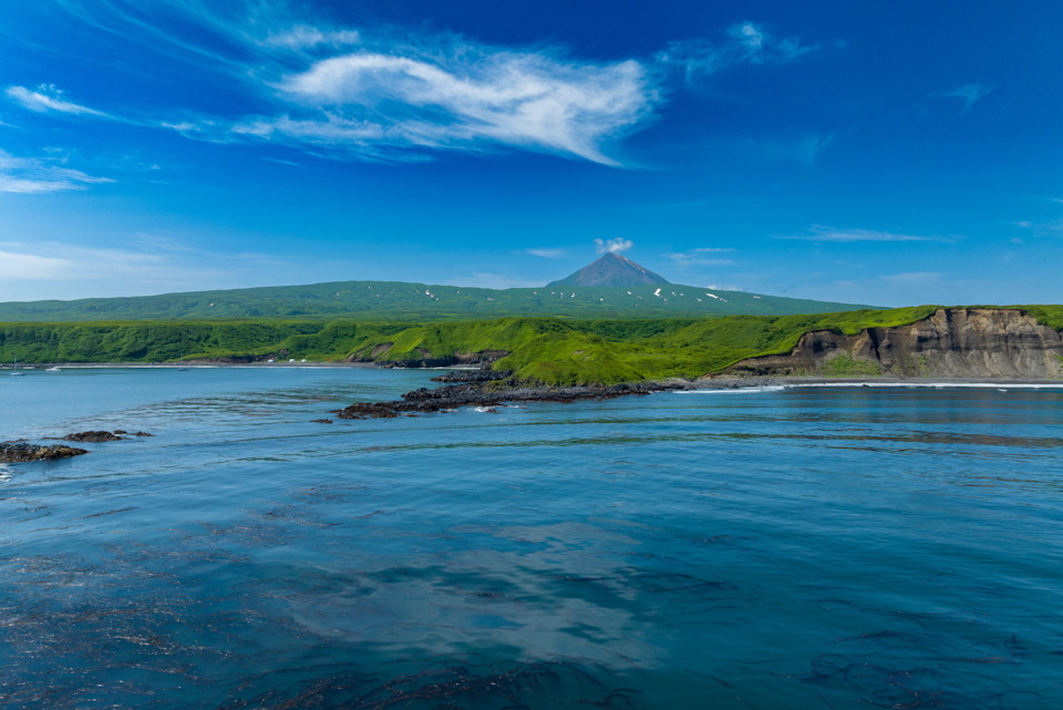 Вид на бухту Муссель и лагери РГО