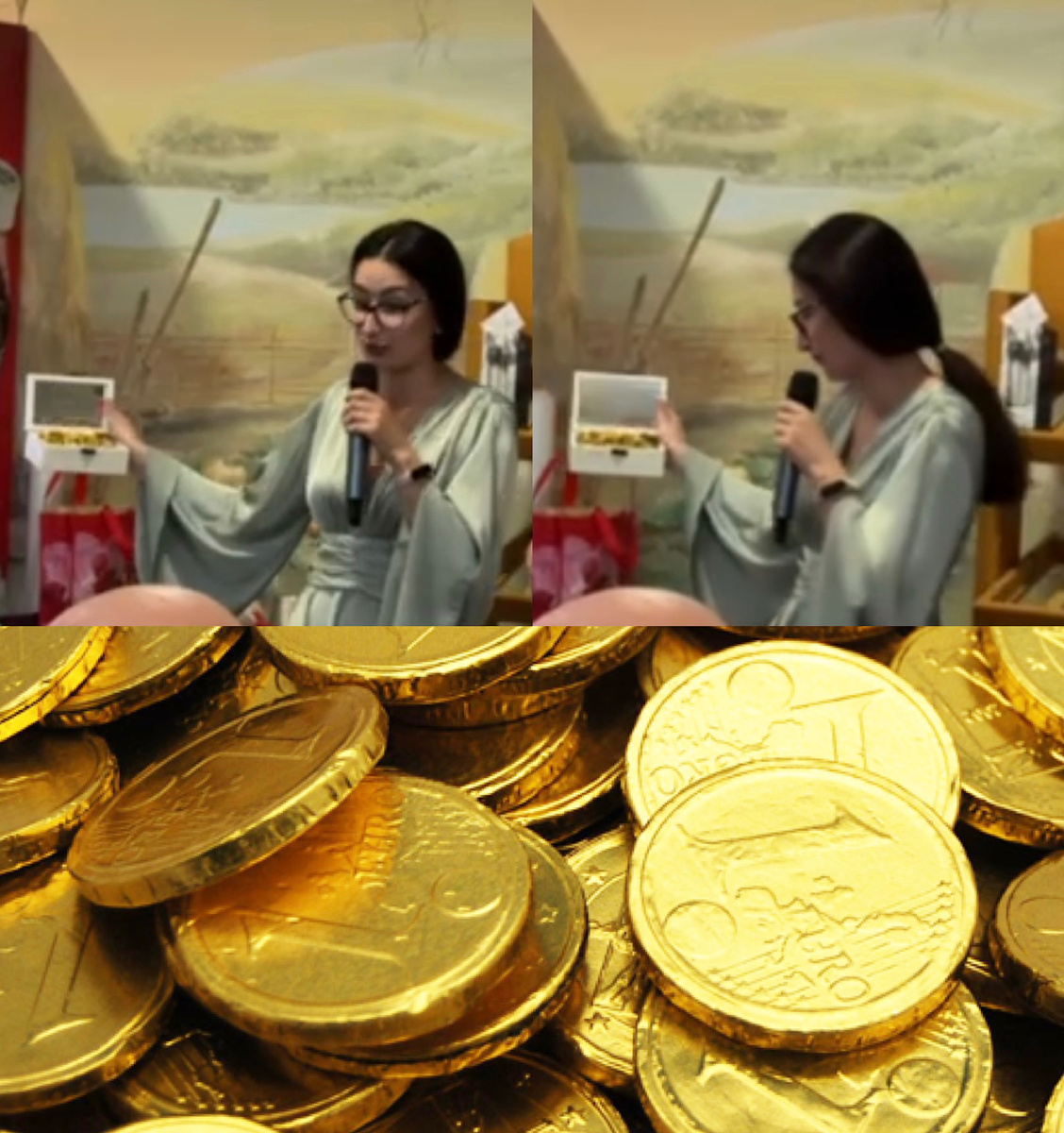 Простите за качество фото, это скрины из видео