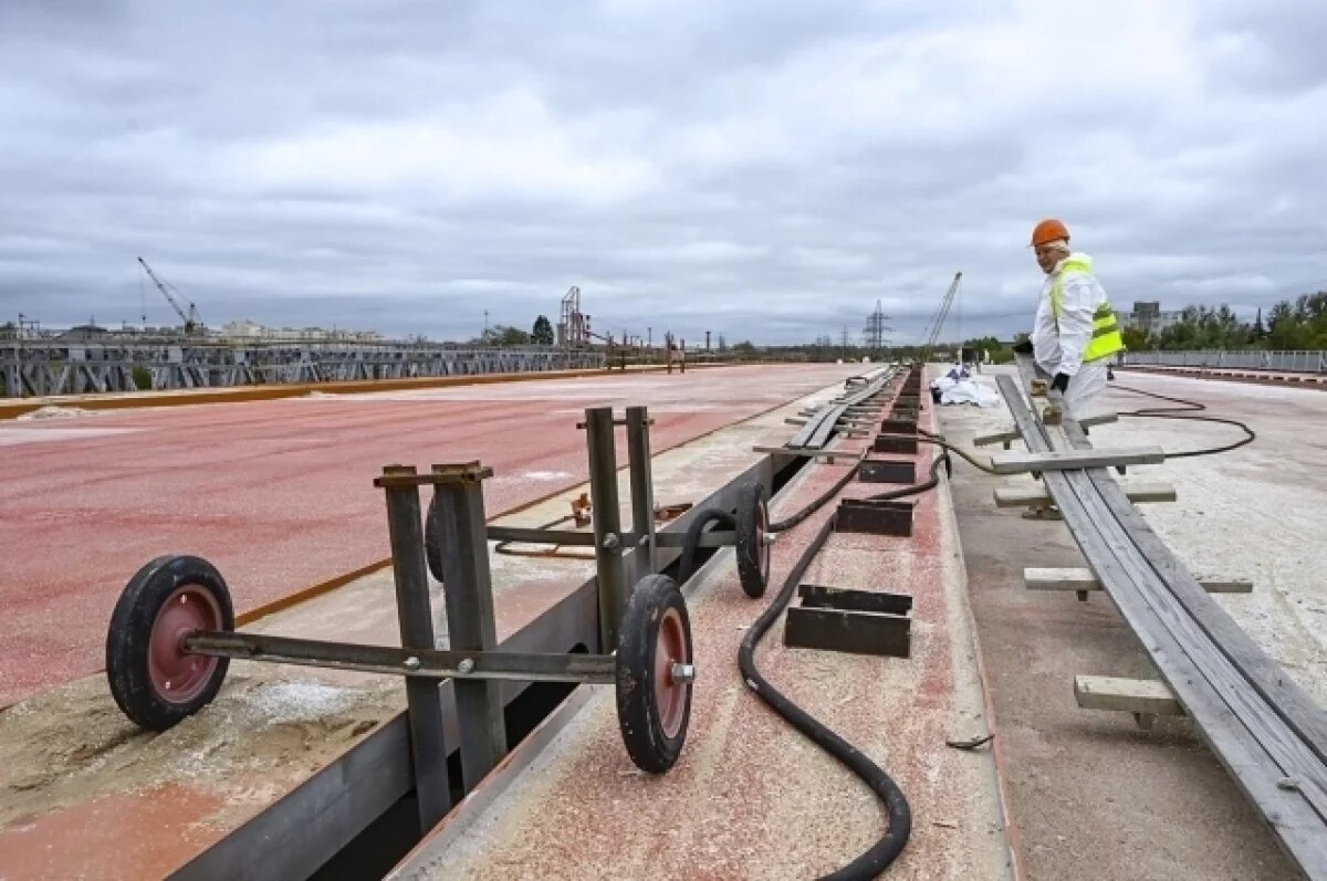    Появились актуальные фото со строительства Западного моста в Твери