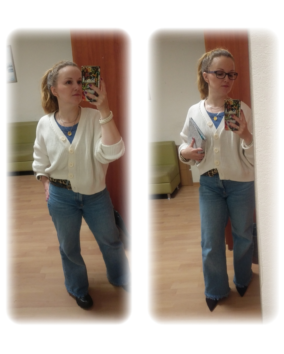 Это я сегодня в уличном и офисном варианте 