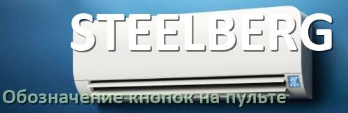 
Обозначение кнопок на пультах кондиционеров STEELBERG что означает значок Fun Cool, Swing, Speed