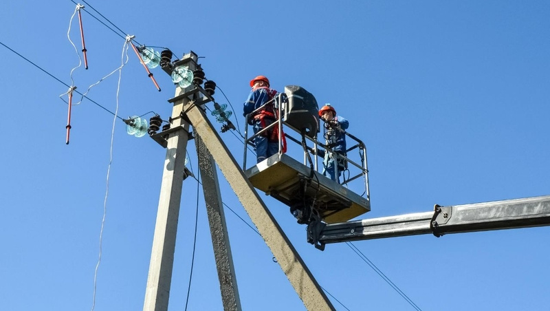    8-метровую опору во время учений заменили на 20-метровую Фото: Пресс-служба компании «Россети Северный Кавказ»
