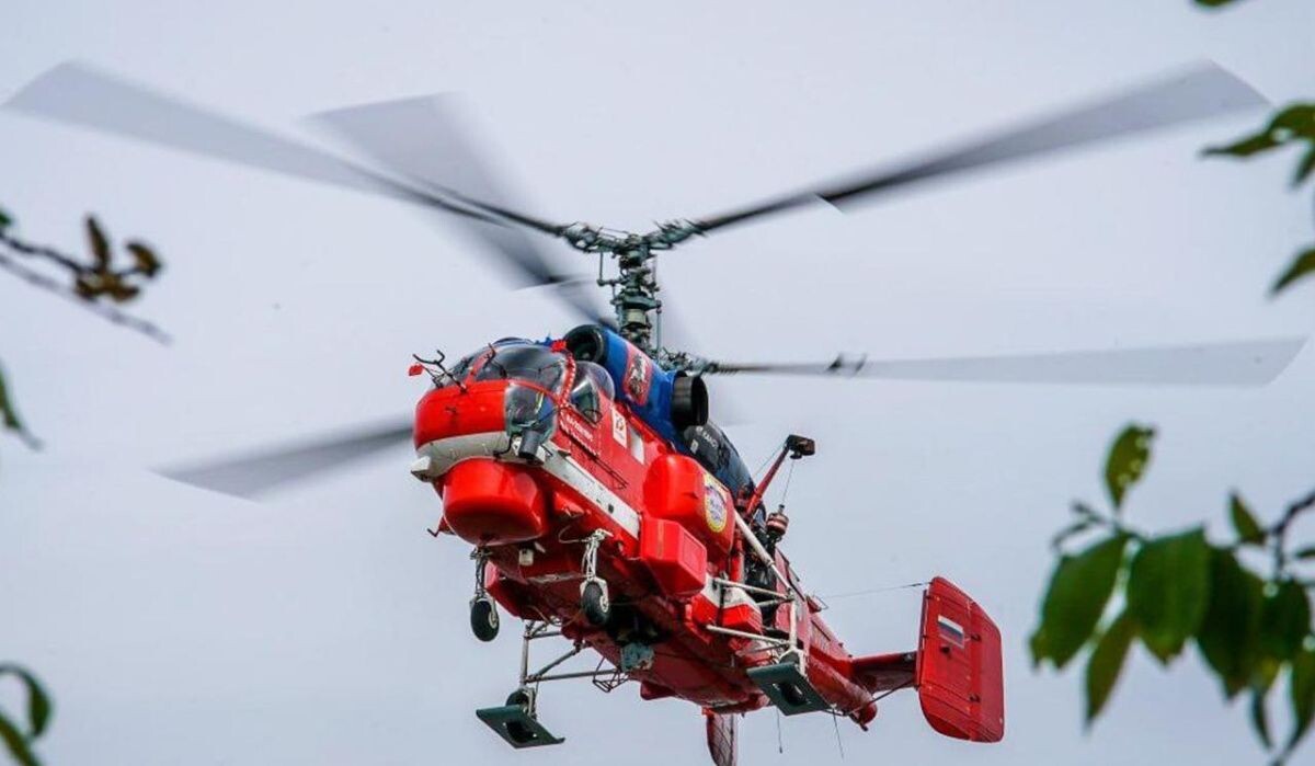     Пожарный вертолет. Источник: mos.ru Автор фото: Пресс-служба Мэра и Правительства Москвы