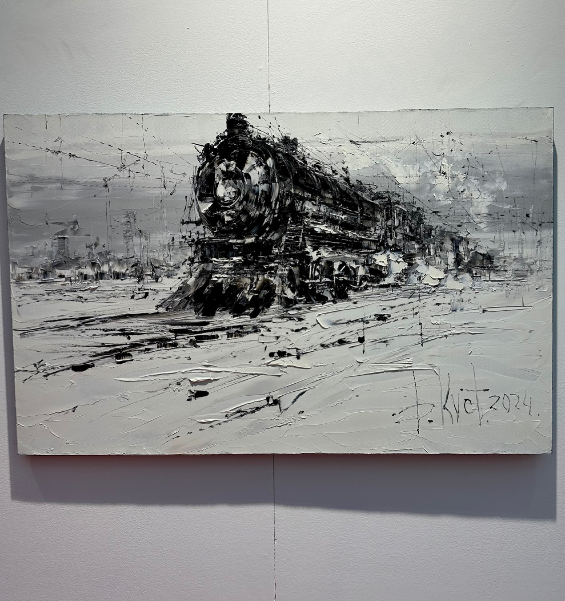 Паровоз зимой там тоже был