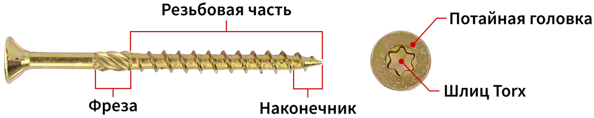 Конструкция самореза