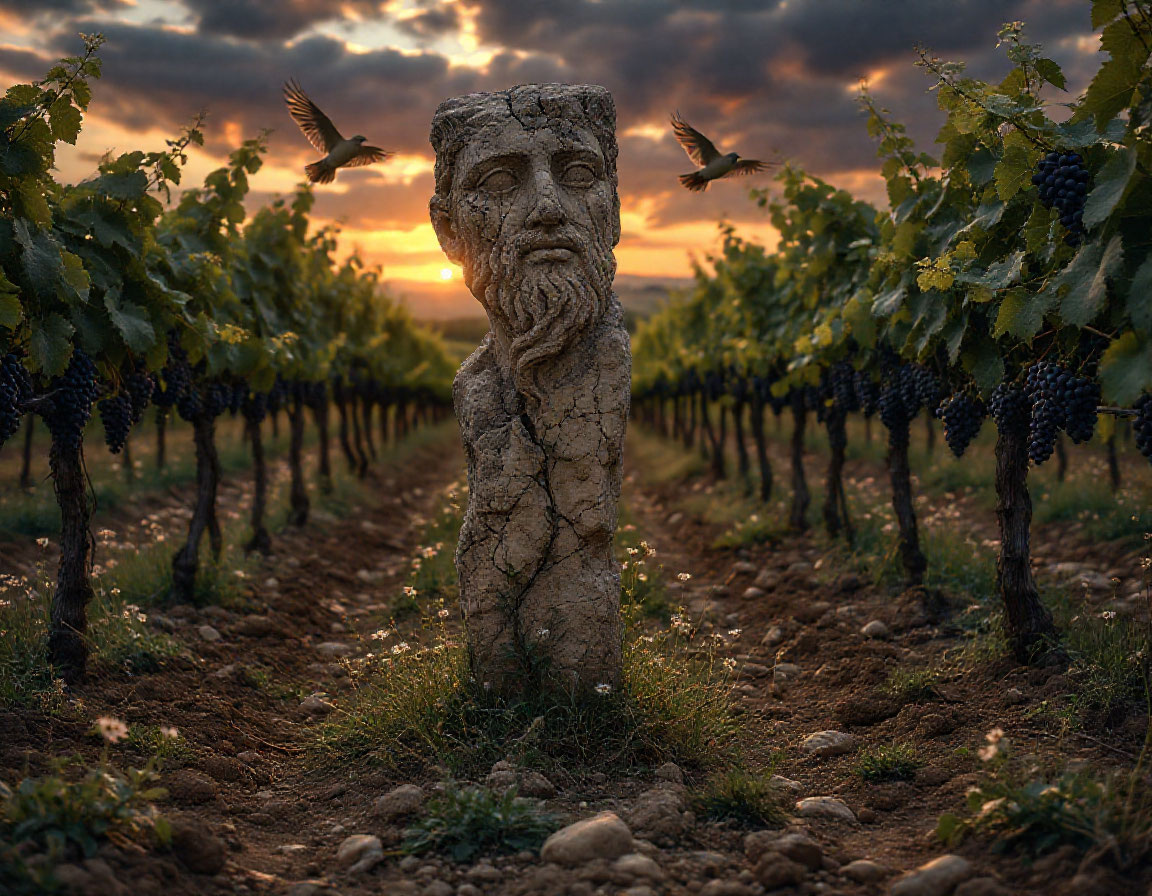 Старик, превращенный в камень