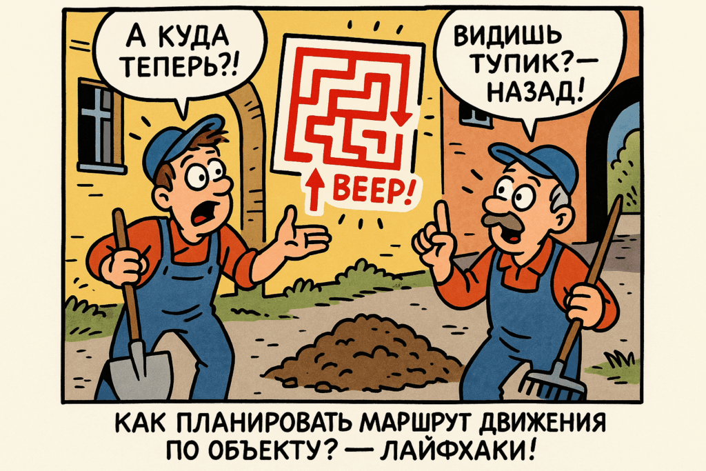    Эффективное планирование маршрута поможет избежать заторов и сэкономить время на объекте.