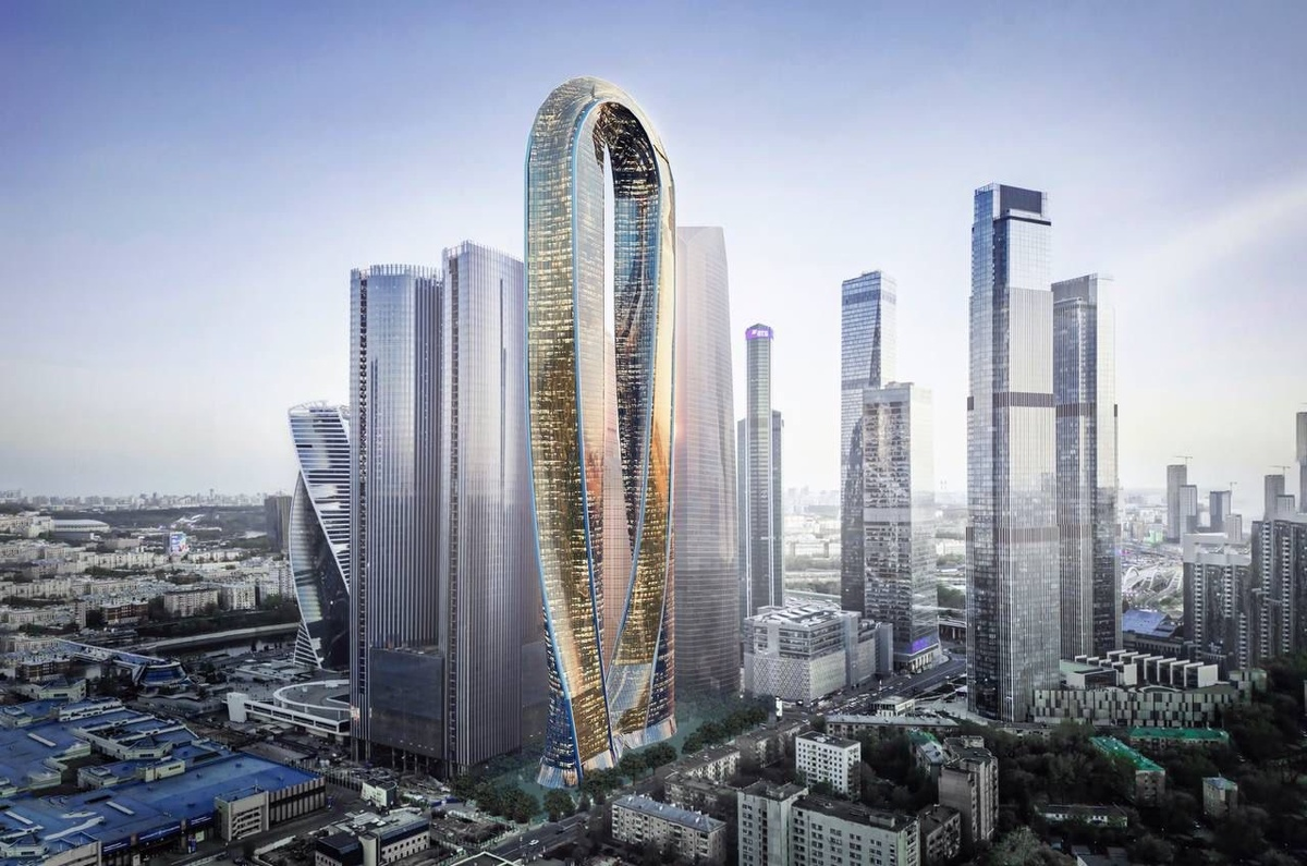 One Tower в «Москва-Сити» — будущий небоскрёб, который, согласно проекту, станет самой высокой жилой башней в Европе.