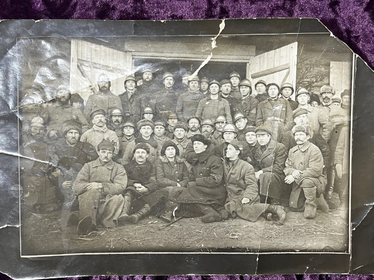 Открытие пожарного сарая д.Осьмино Ленинградской обл. 1925г 22 января.